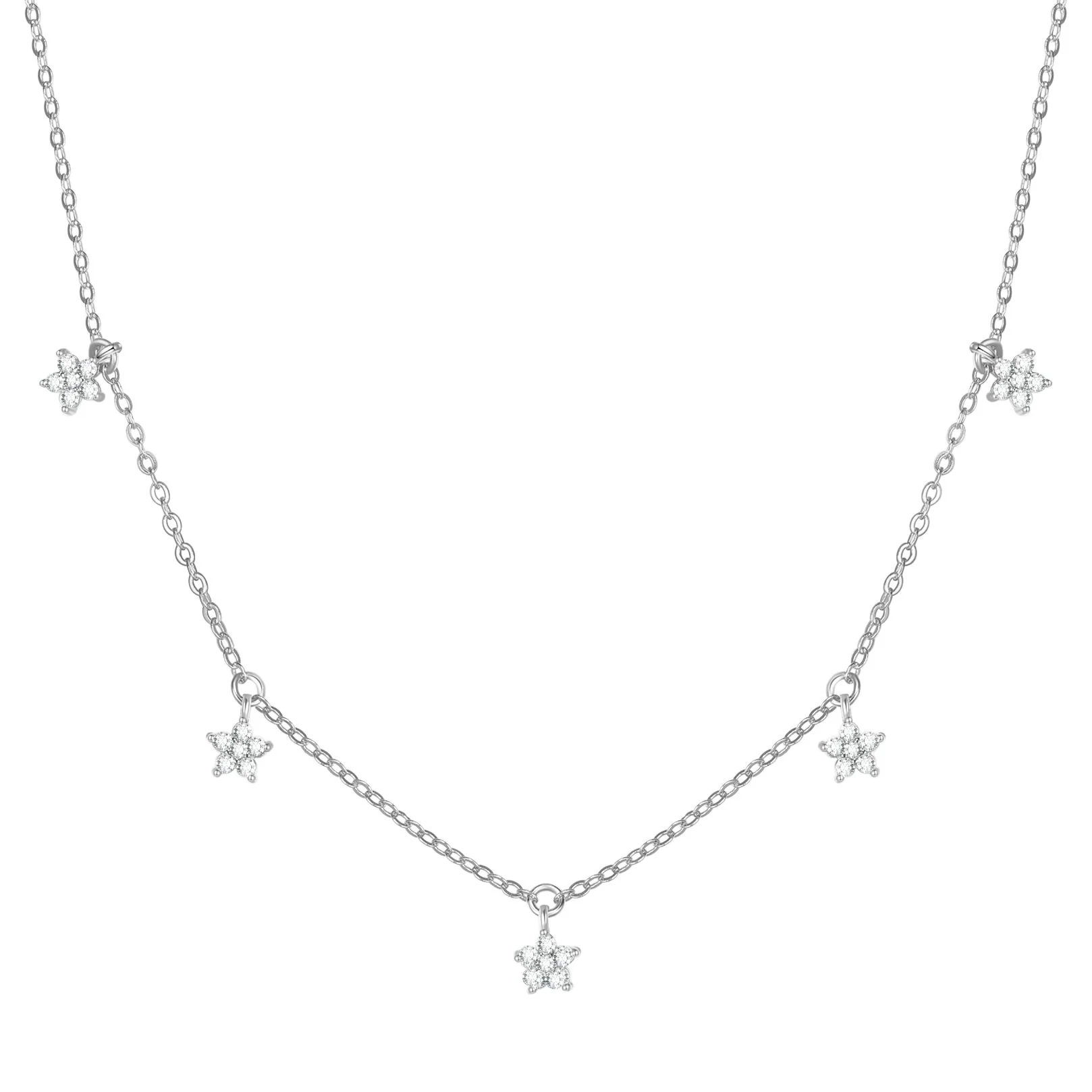 Bloom Charm Necklace Sterling Silver - Image 3