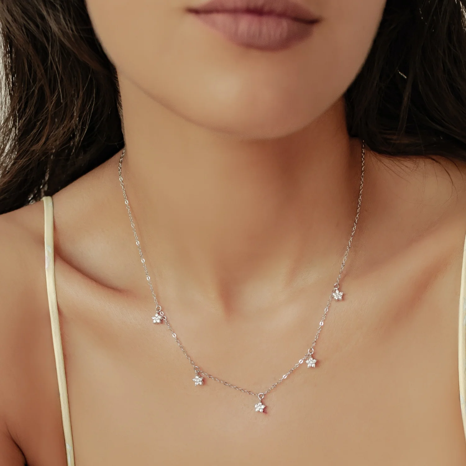 Bloom Charm Necklace Sterling Silver - Image 8