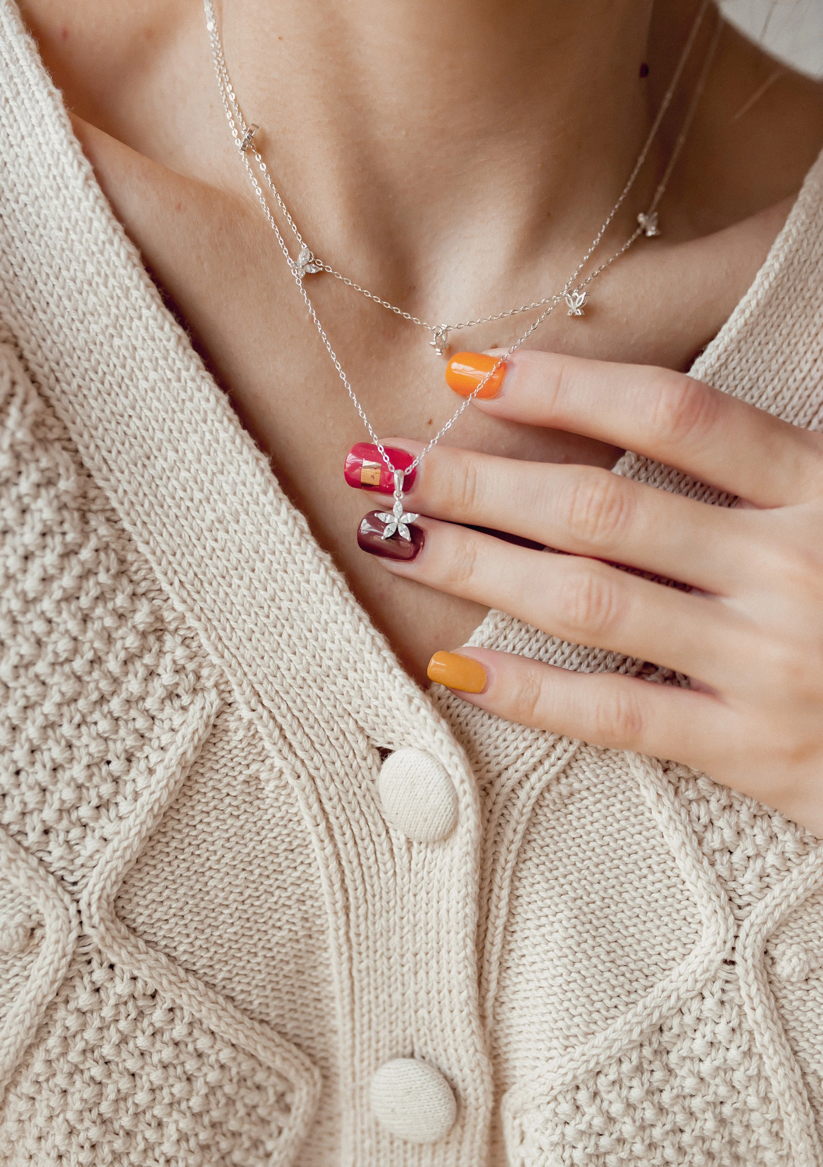 Butterfly Pendant Necklace Sterling Silver - Image 13