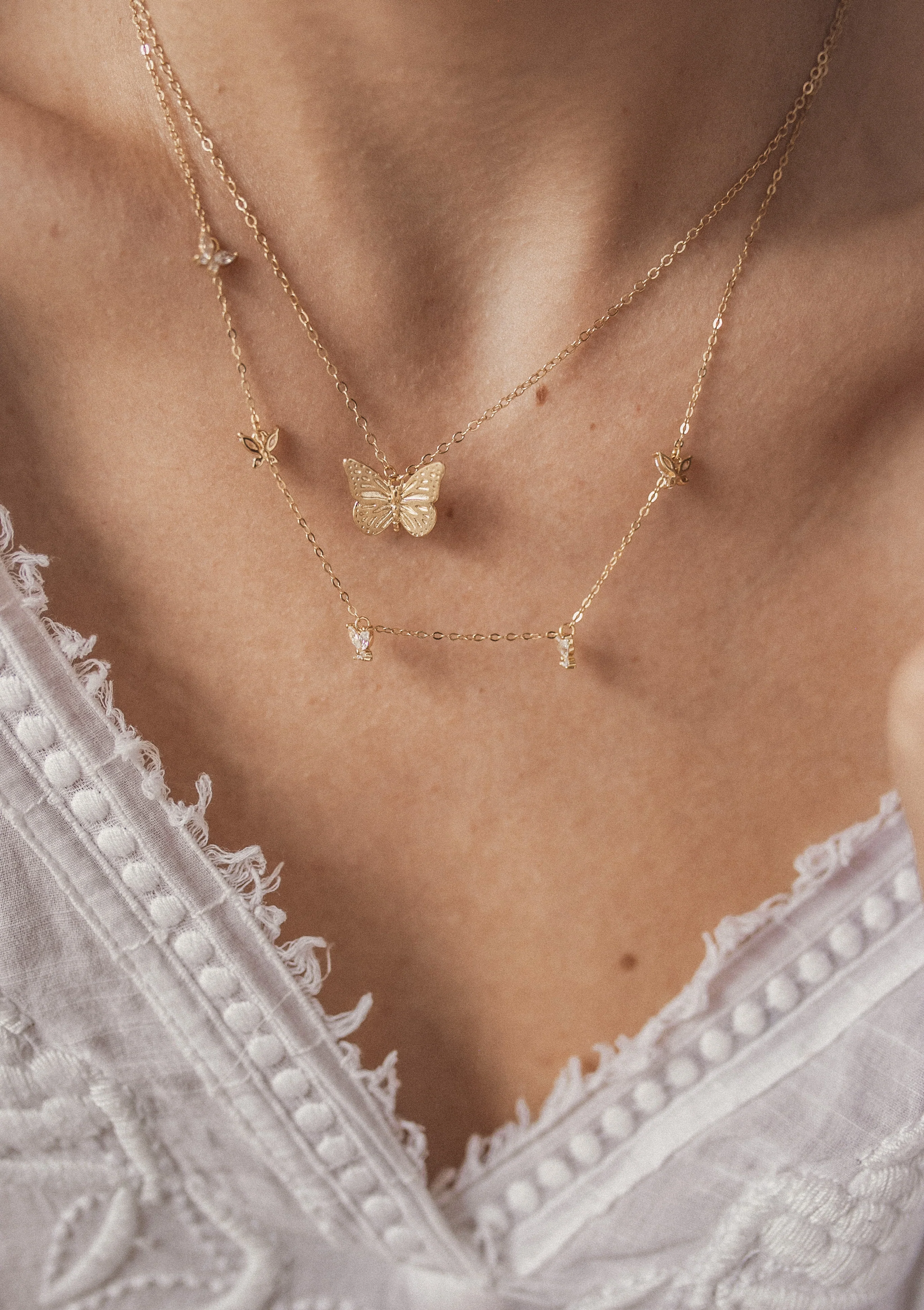 Butterfly Pendant Necklace Sterling Silver - Image 16