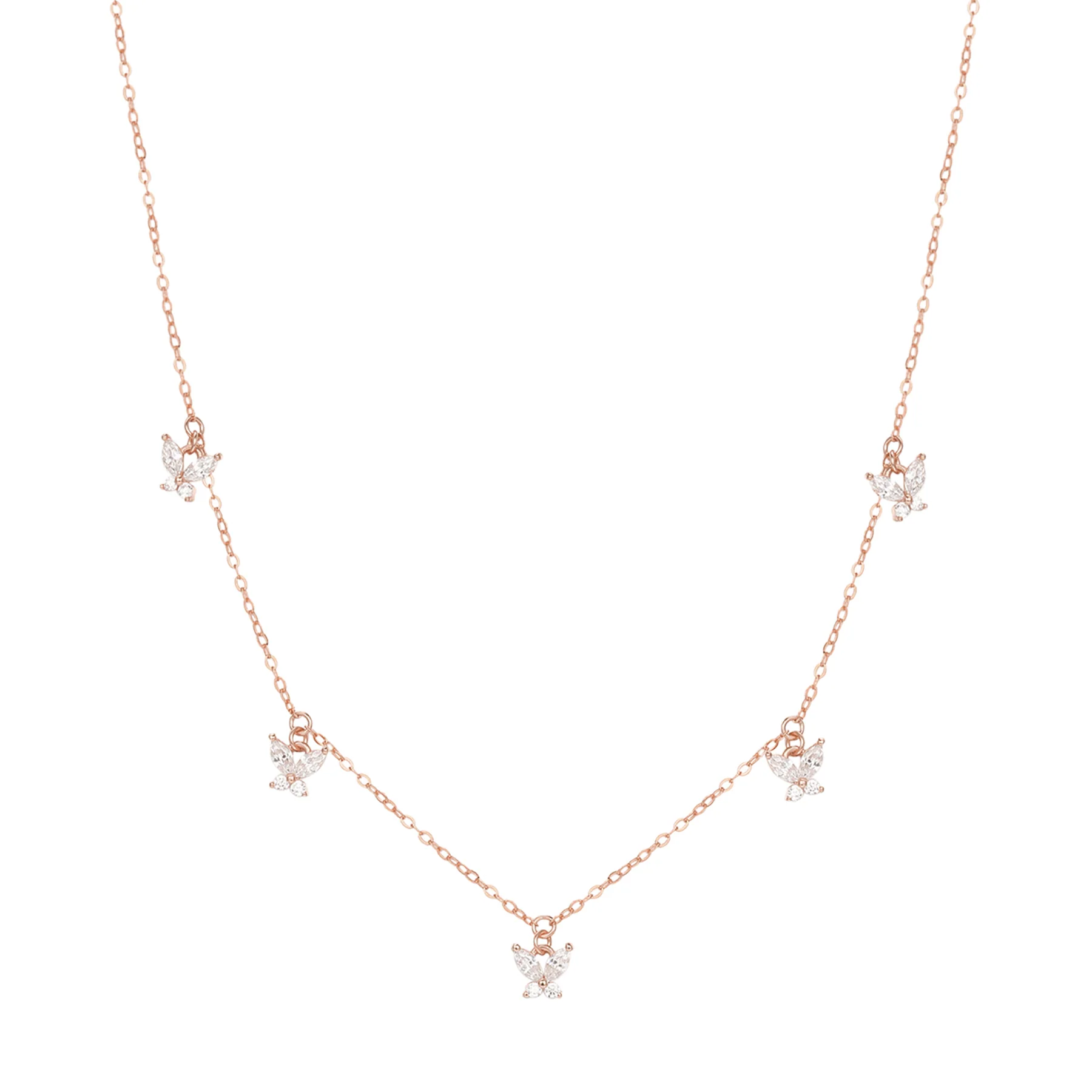 Butterfly Pendant Necklace Sterling Silver - Image 5