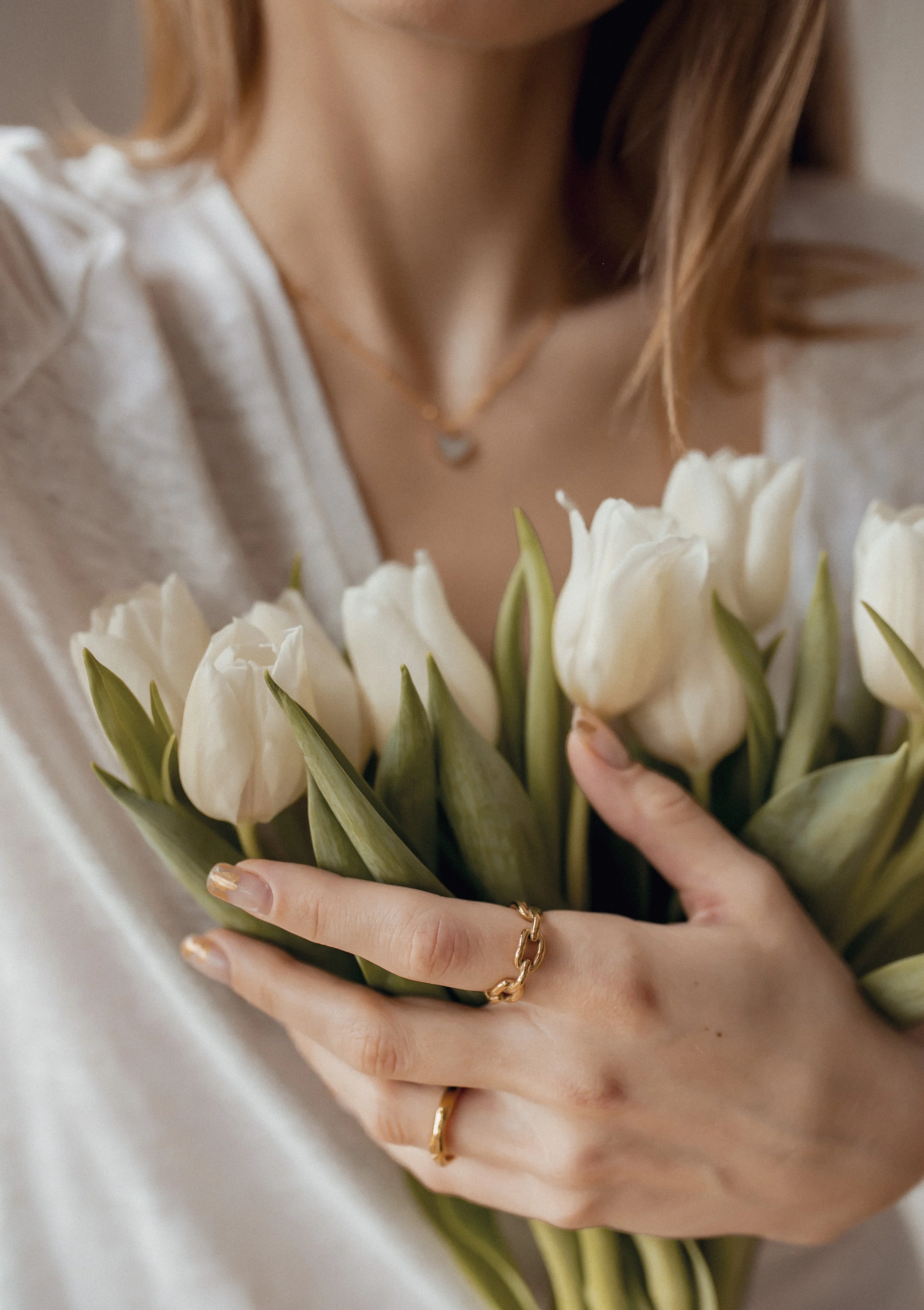 Cable Chain Ring Gold - Image 10