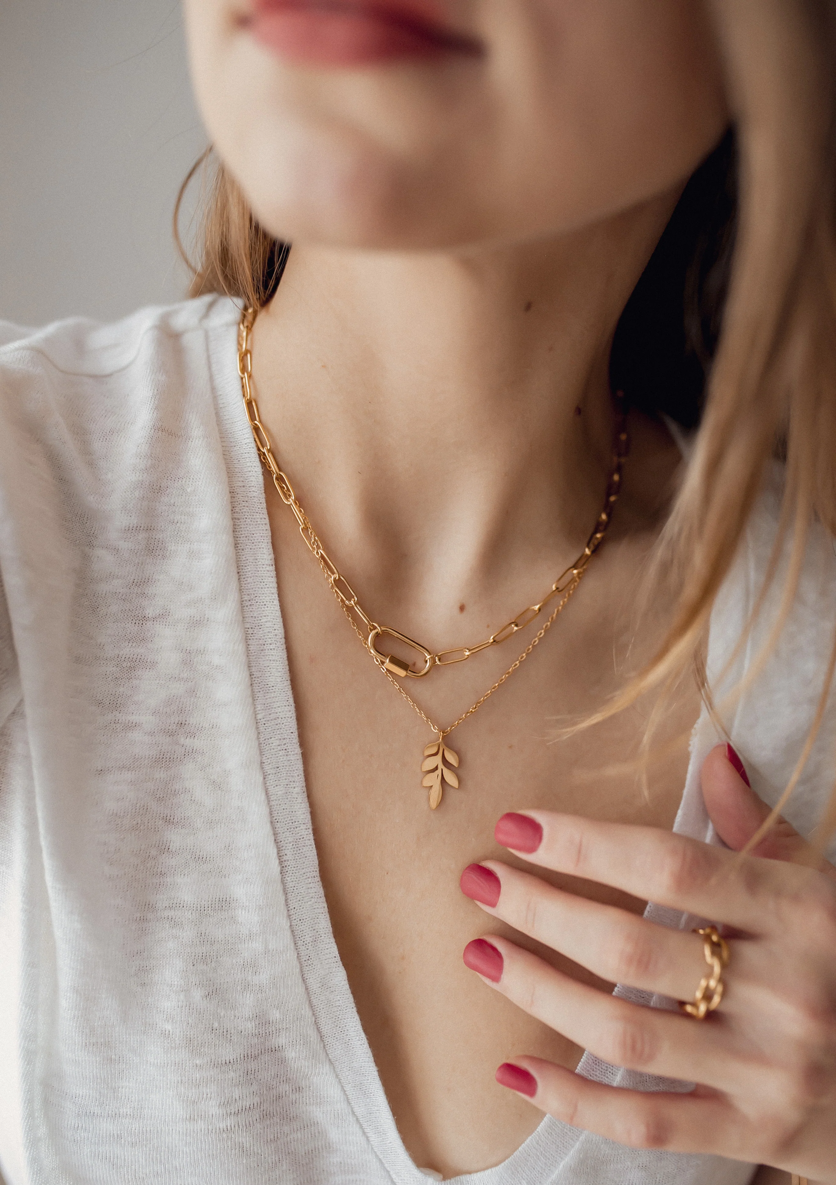 Cable Chain Ring Gold - Image 6