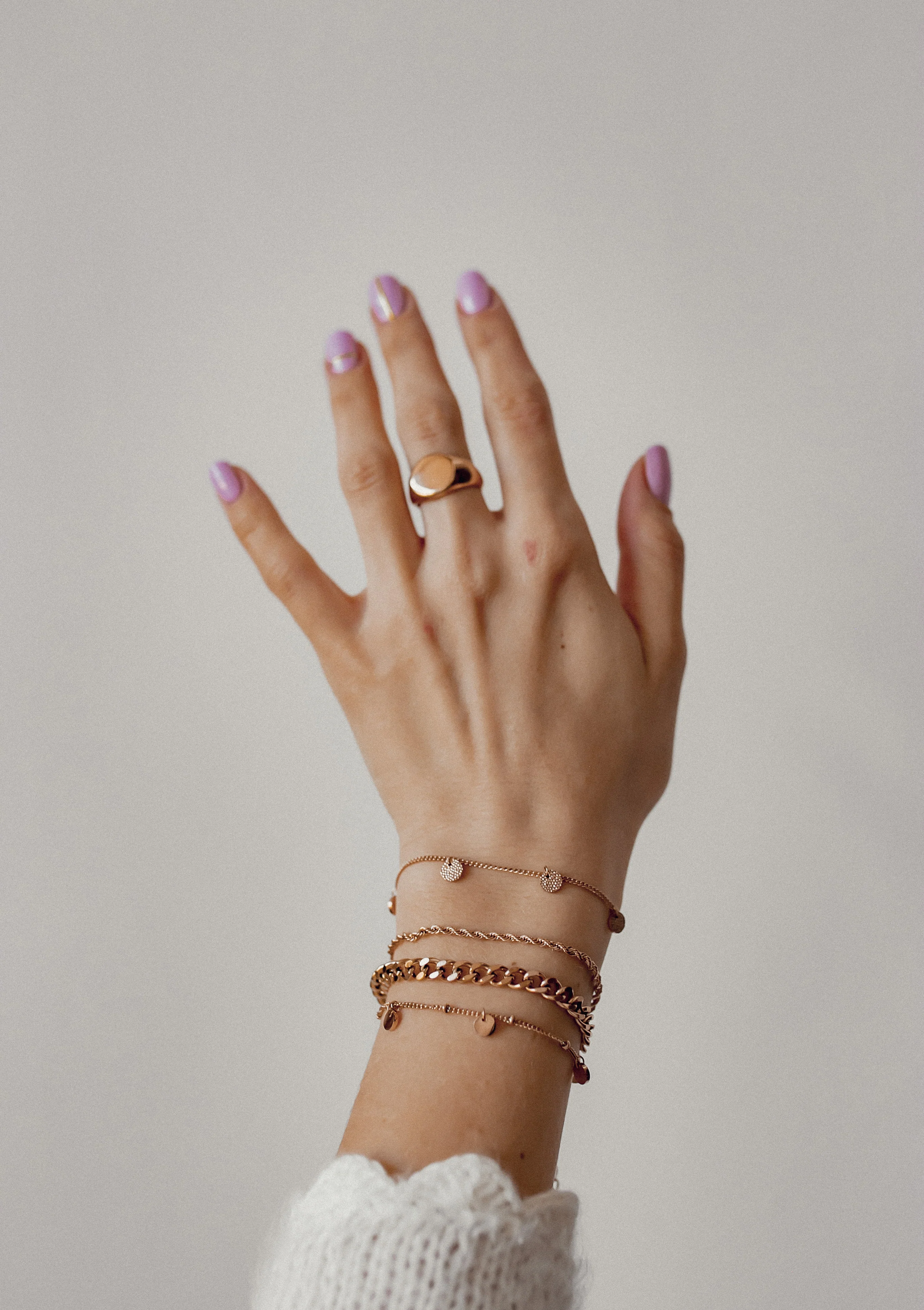 Chunky Curb Chain Bracelet Rose Gold - Image 6