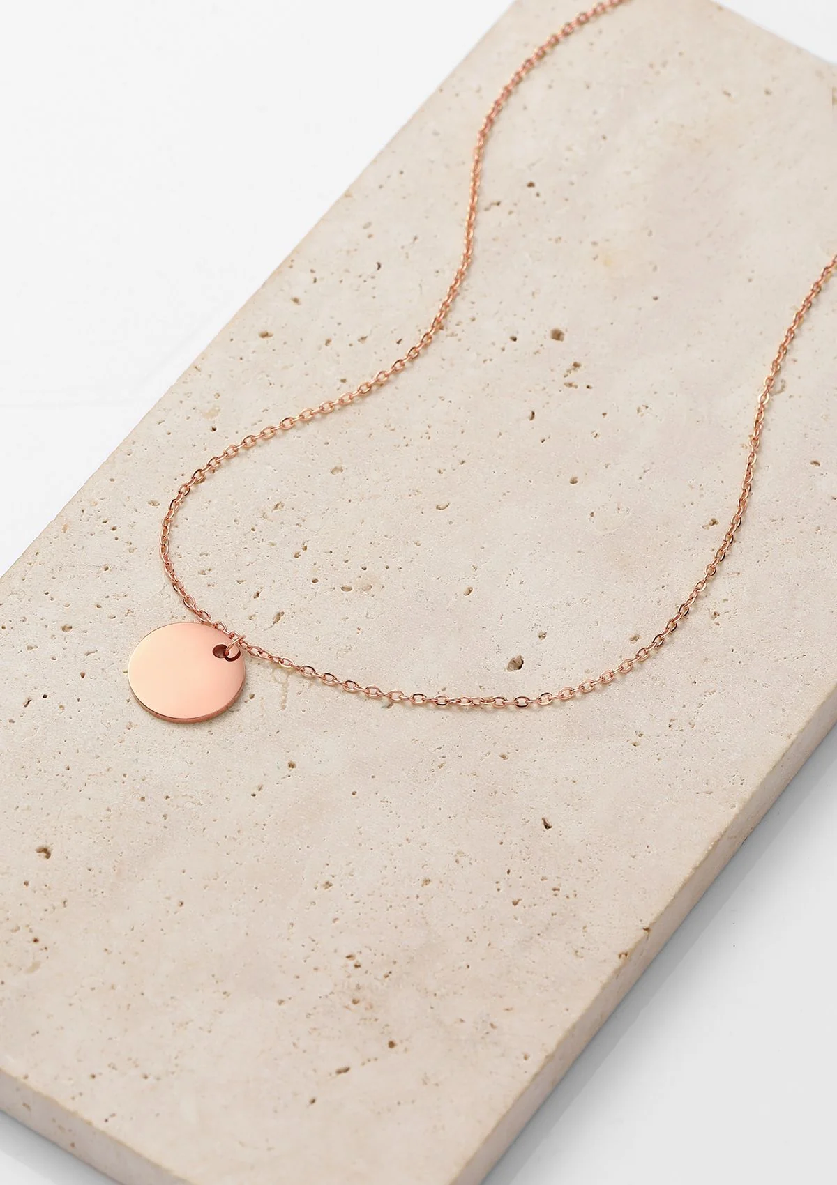 Circle Necklace Rose Gold - Image 7