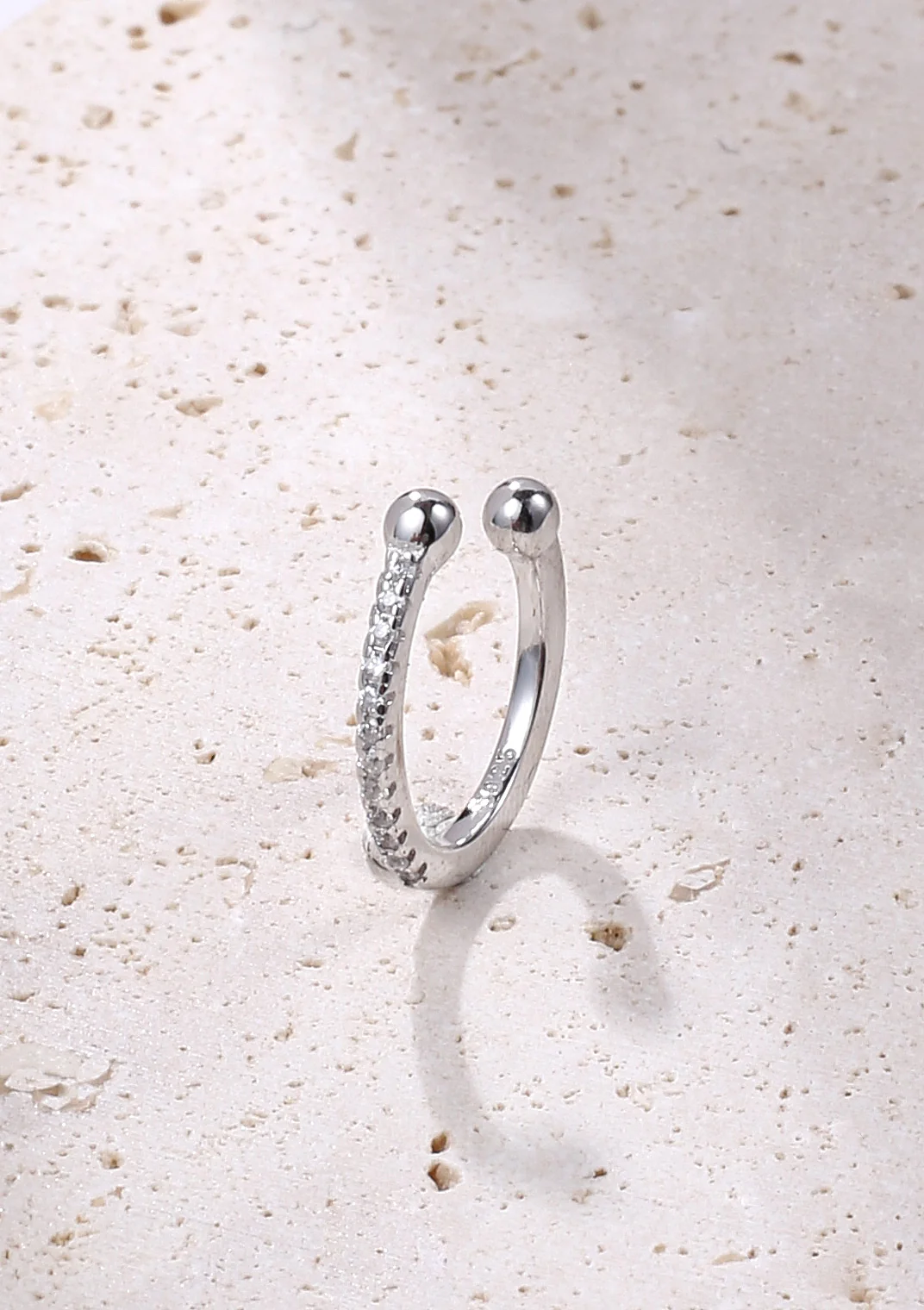 Diamond Ear Cuff Sterling Silver - Image 7