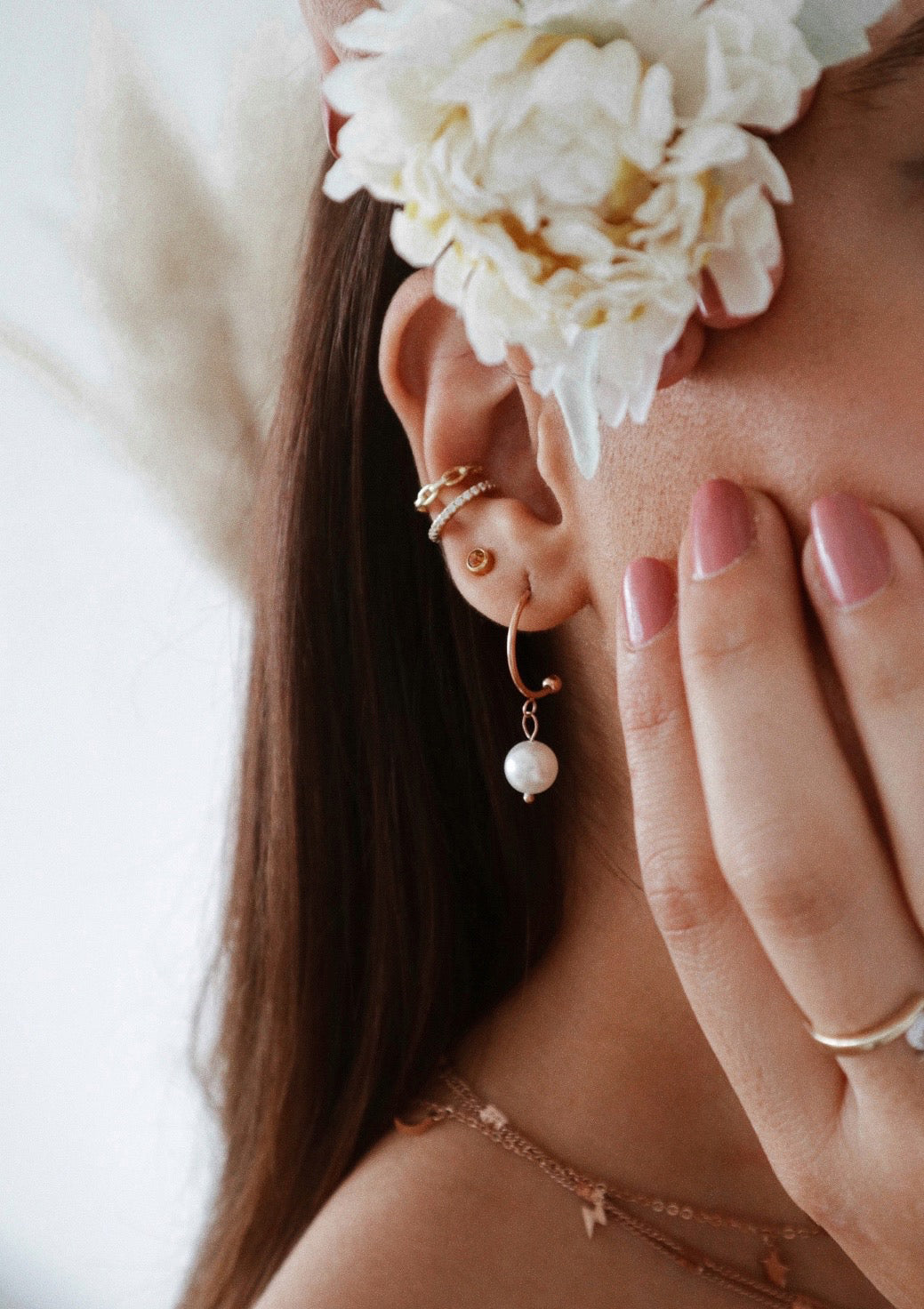 Diamond Ear Cuff Sterling Silver Gold - Image 25