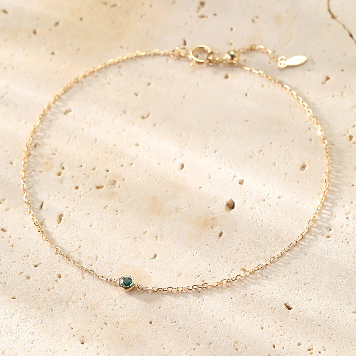 Evergreen Soul 14K Gold Emerald Bracelet - Image 4
