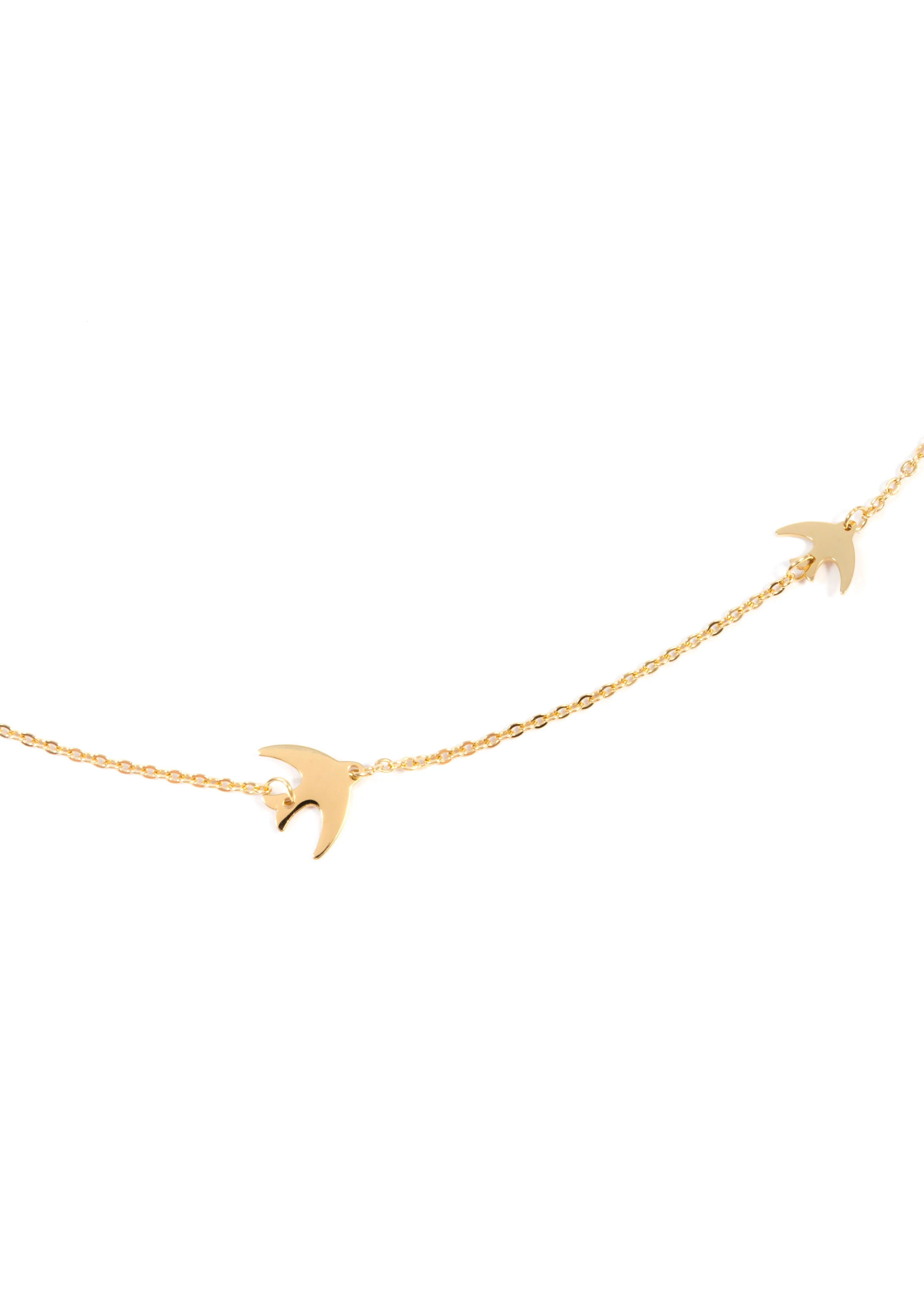 Flying Birds Necklace Gold - Image 4