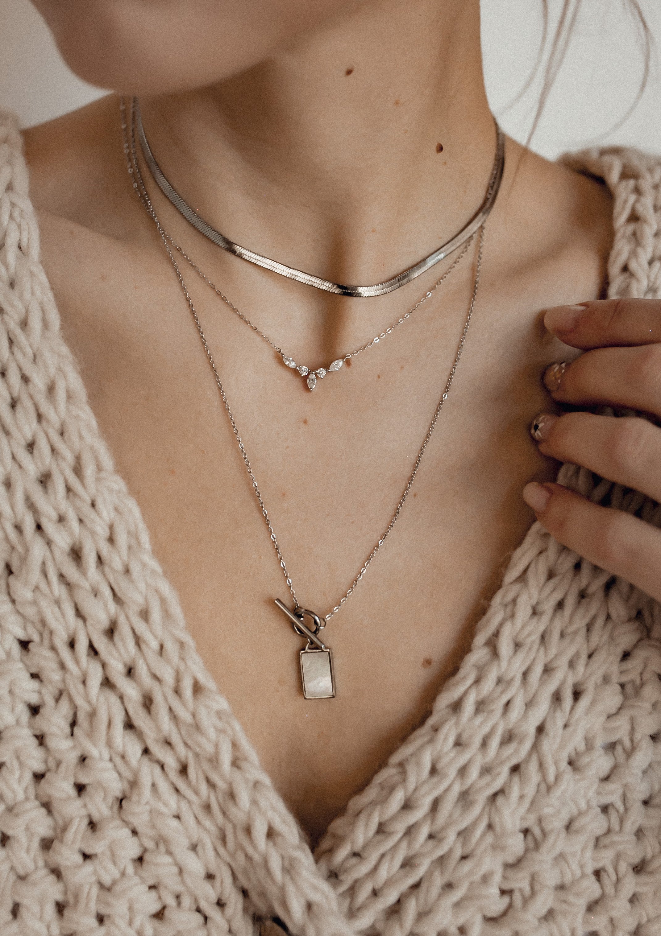 Gemstone Crown Necklace Sterling Silver - Image 19