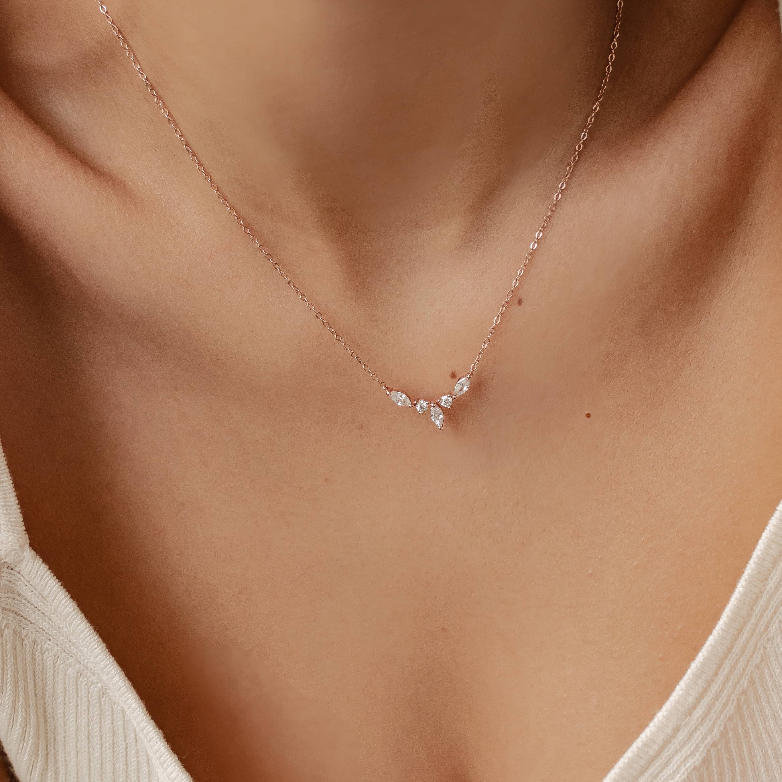 Gemstone Crown Necklace Sterling Silver - Image 7