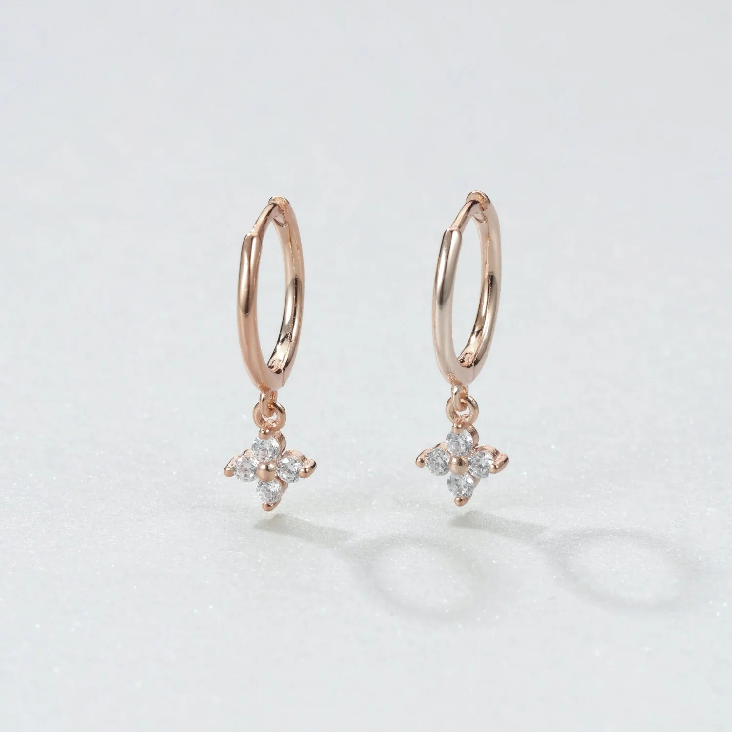 Gemstone Huggie Earrings Sterling Silver - Image 9