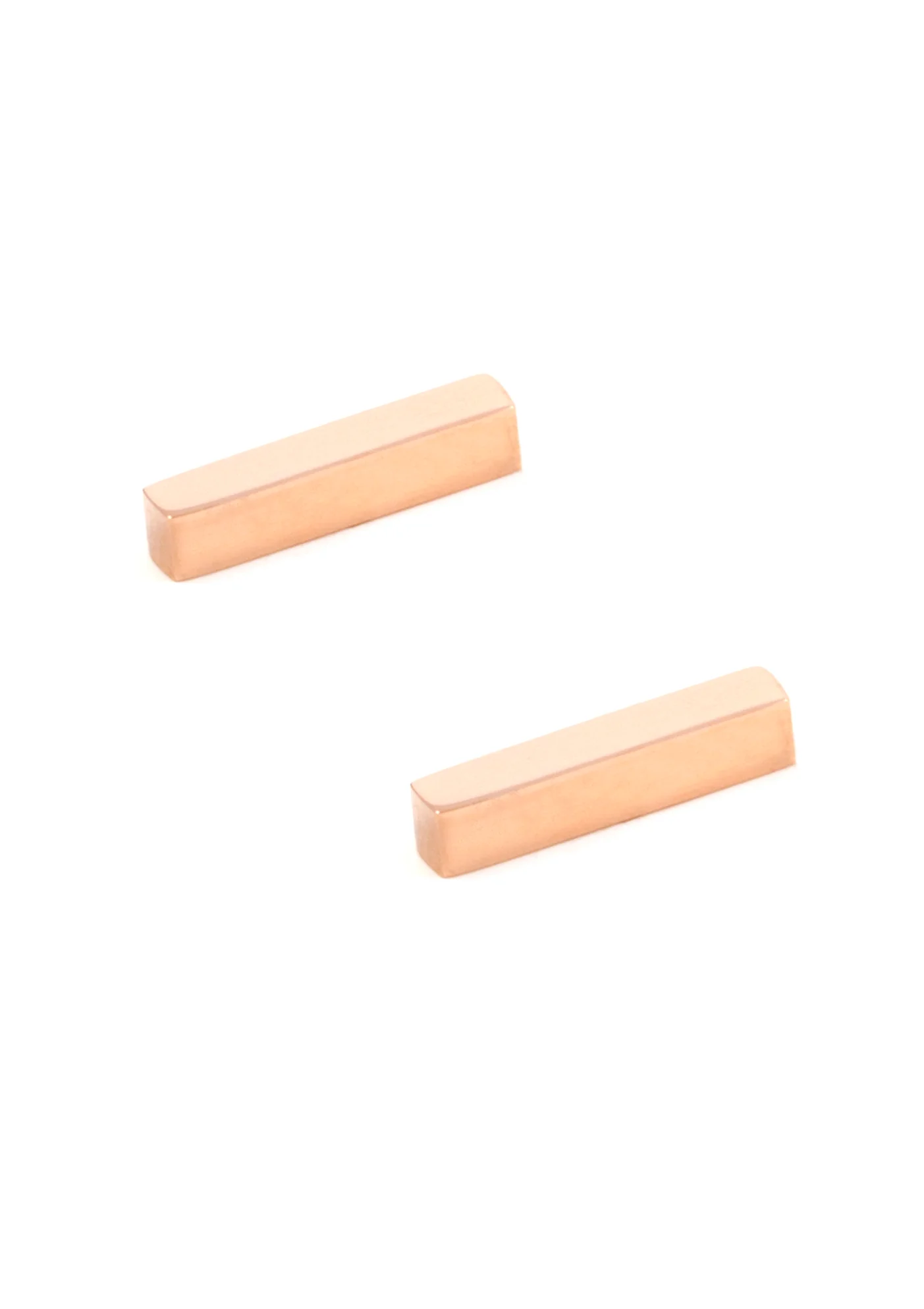 Modern Lines Earrings in Rose Gold - Image 3