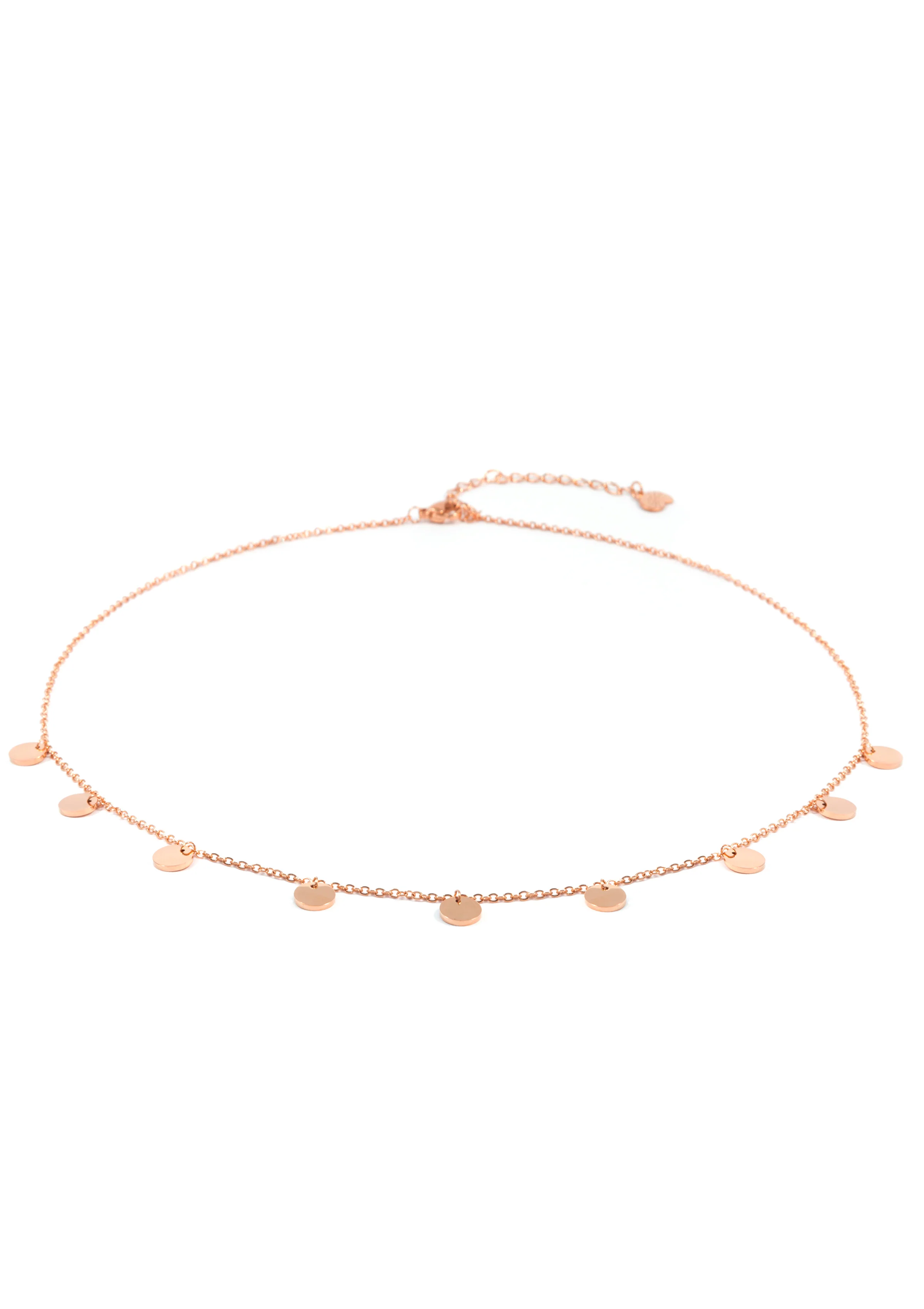Multi Circles Necklace Rose Gold - Image 4