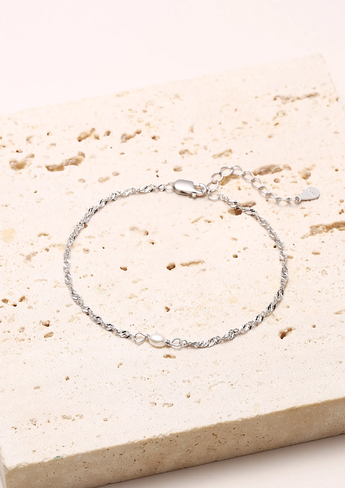 Pearl Bracelet Sterling Silver - Image 3