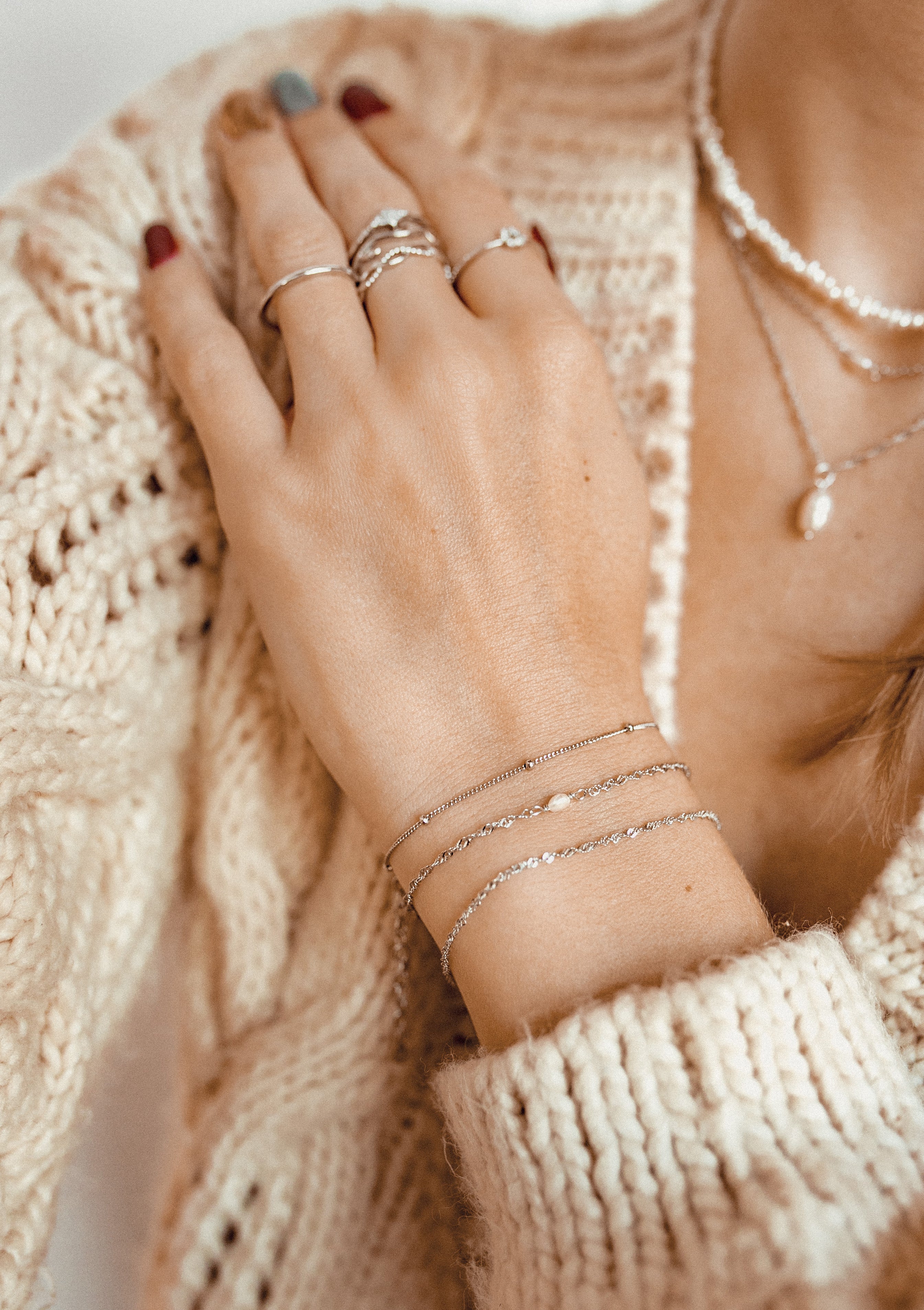 Pearl Bracelet Sterling Silver - Image 4