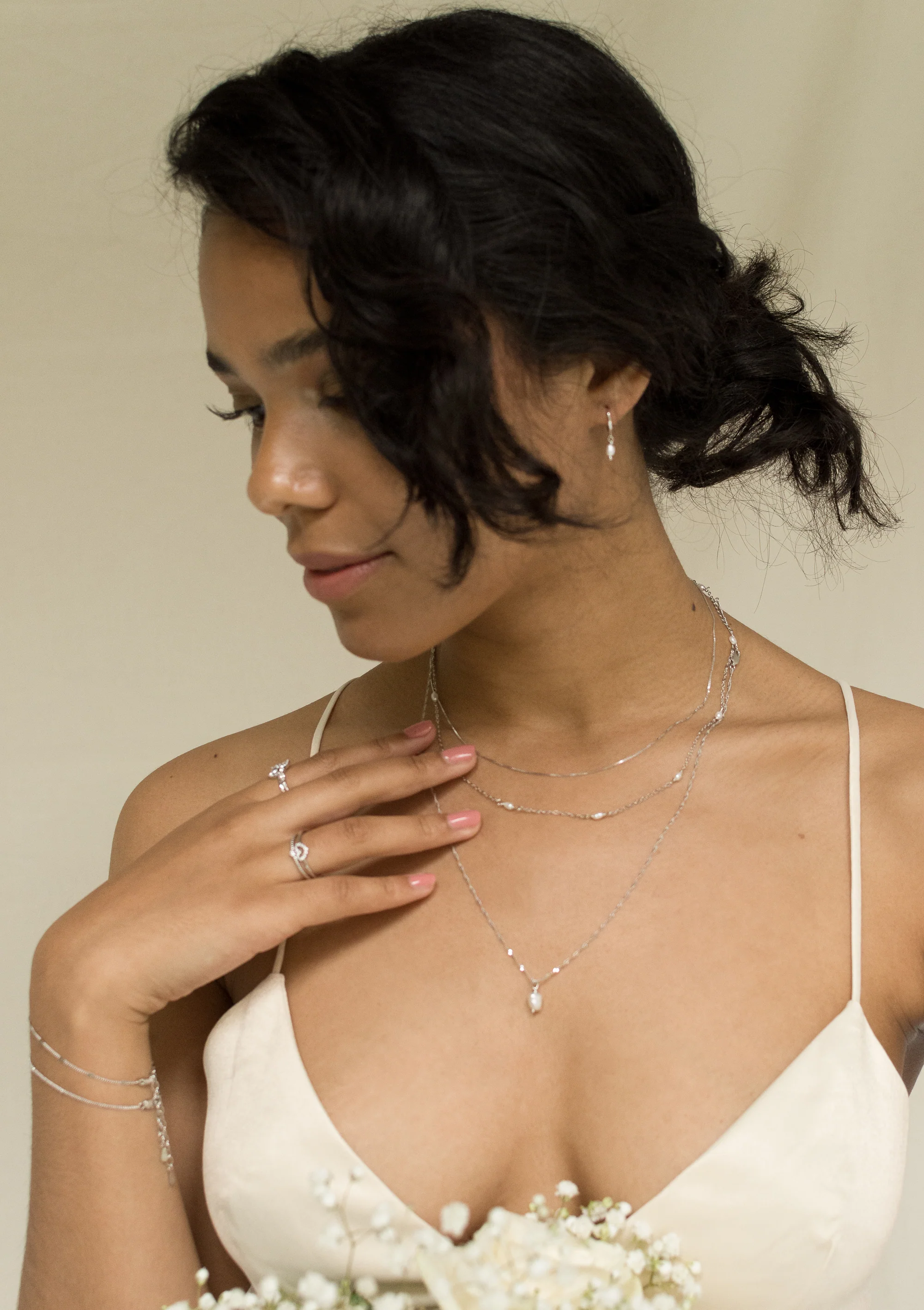 Pearl Chain Necklace Sterling Silver - Image 10