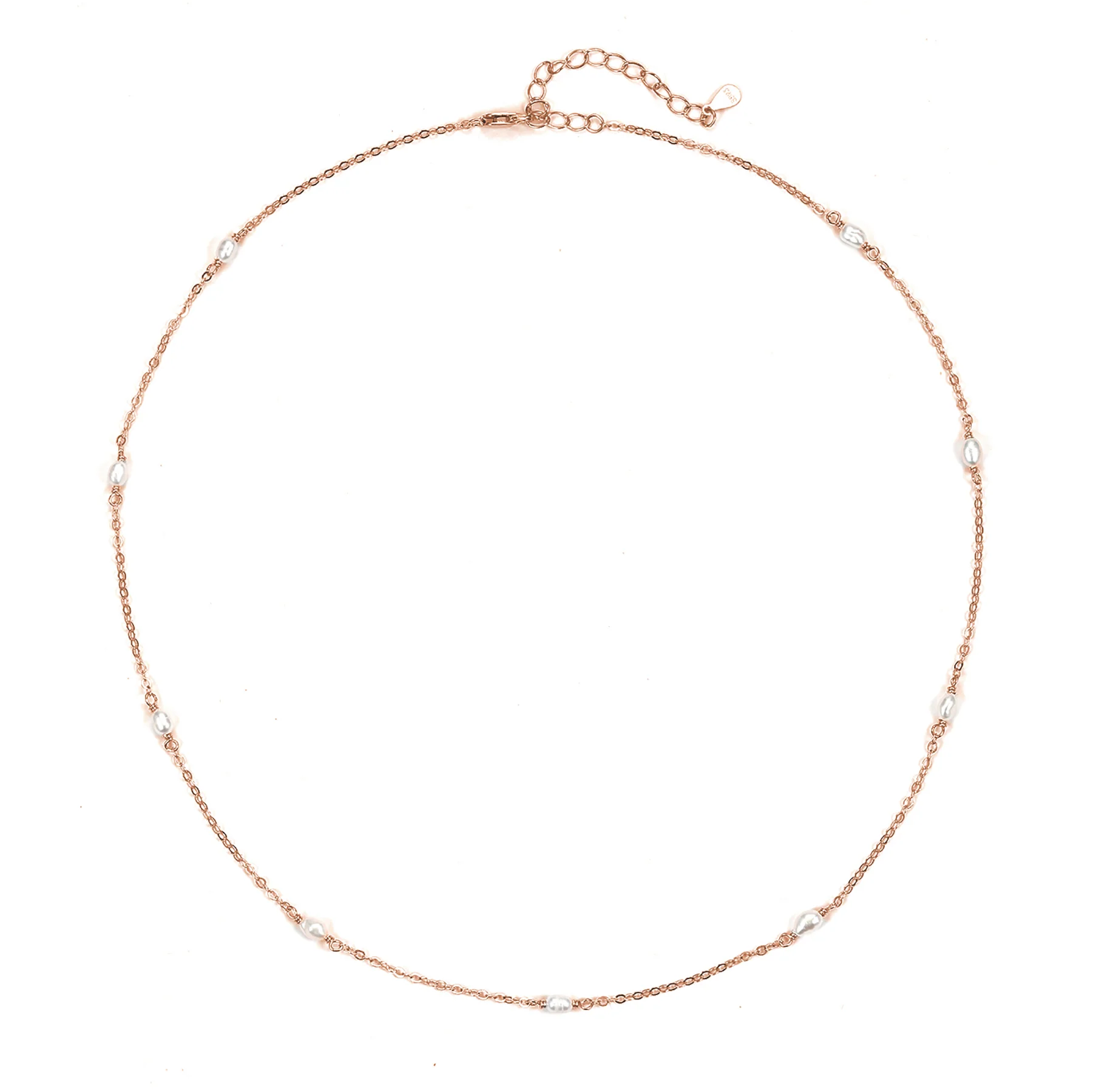 Pearl Chain Necklace Sterling Silver - Image 11