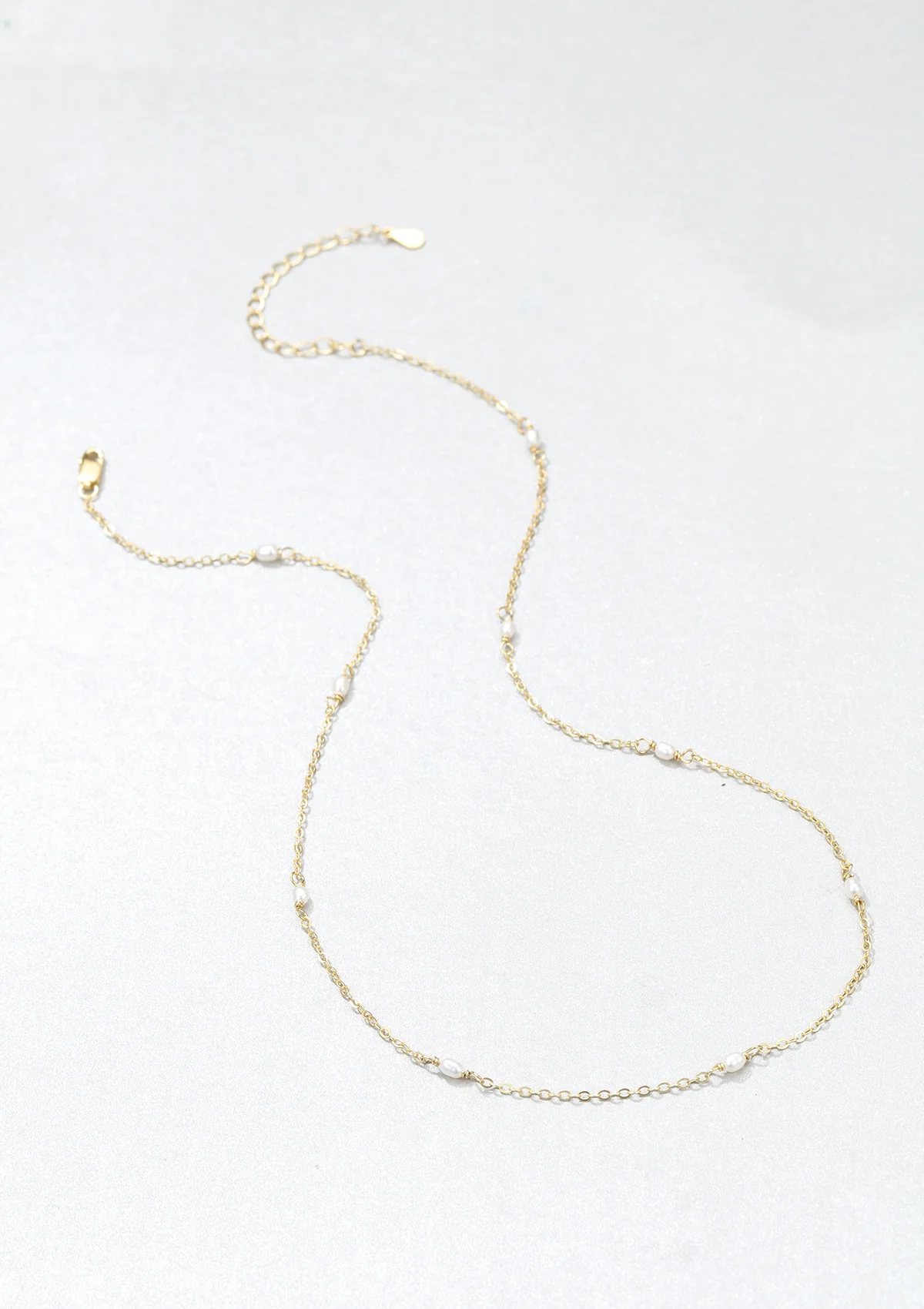Pearl Chain Necklace Sterling Silver - Image 16