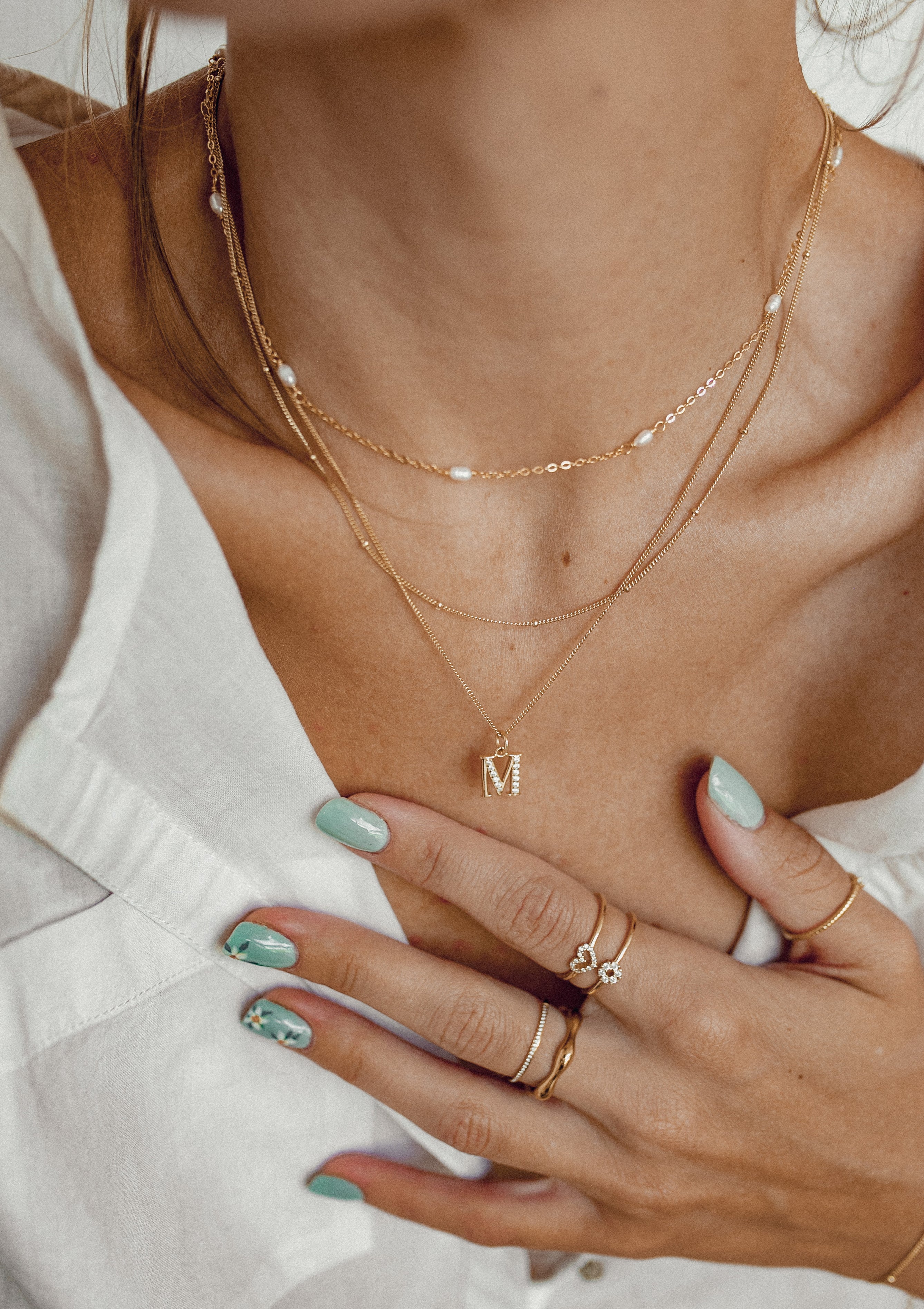 Pearl Chain Necklace Sterling Silver - Image 23