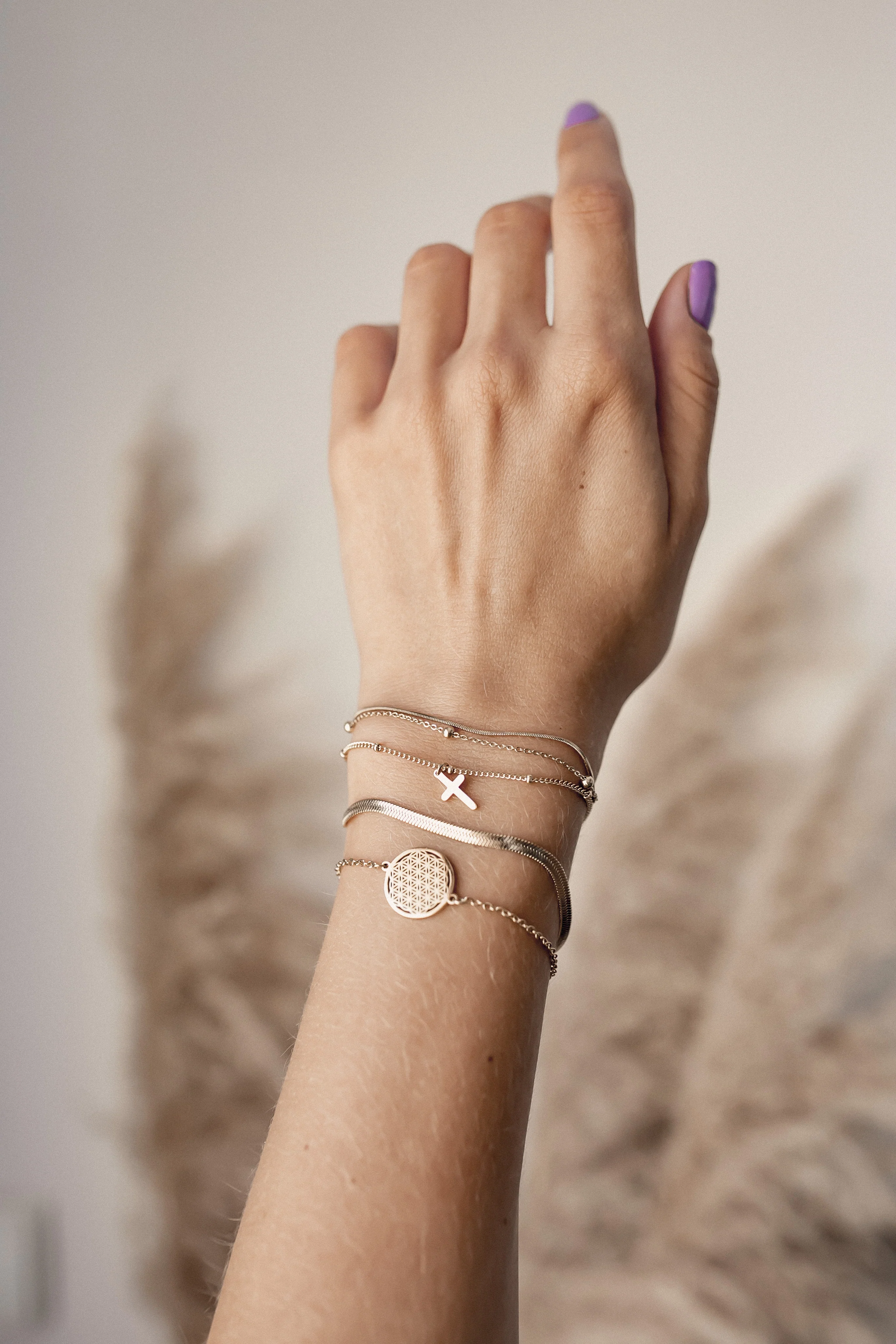 Snake Chain Bracelet Gold - Image 4