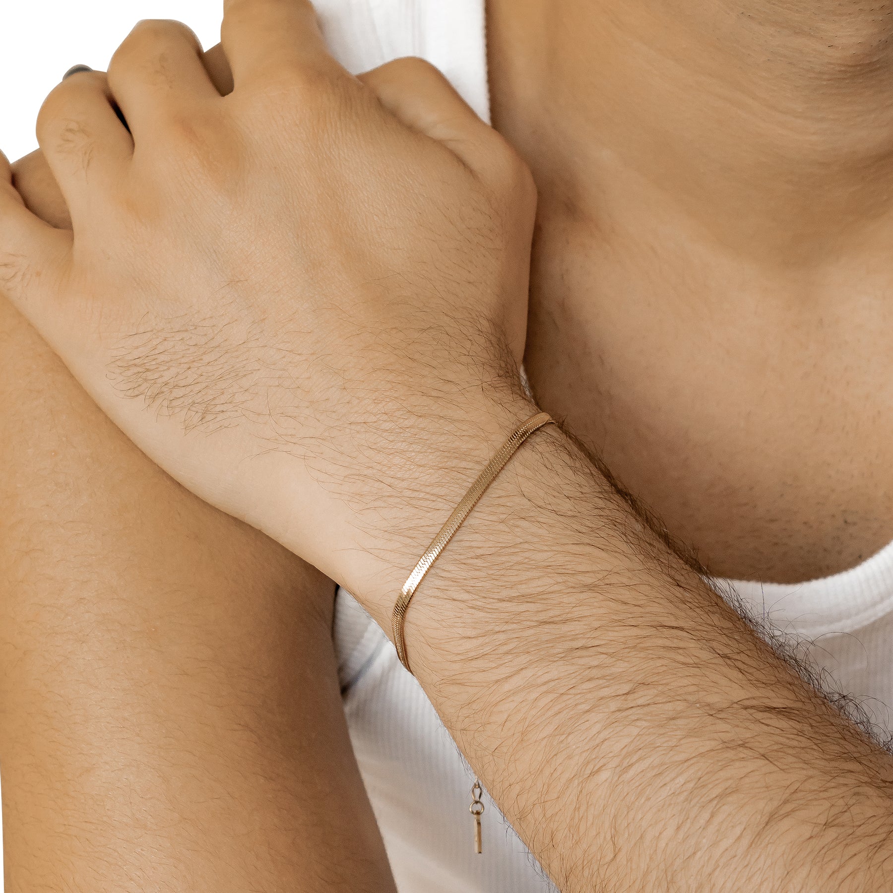 Snake Chain Bracelet Gold - Image 8