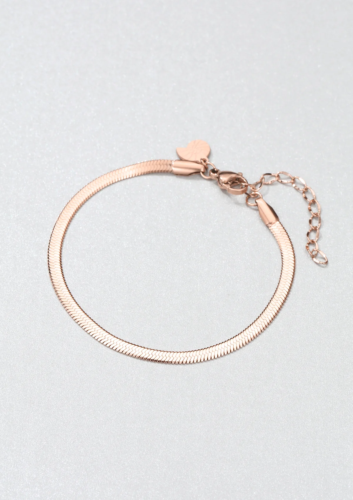 Snake Chain Bracelet Rose Gold - Image 3