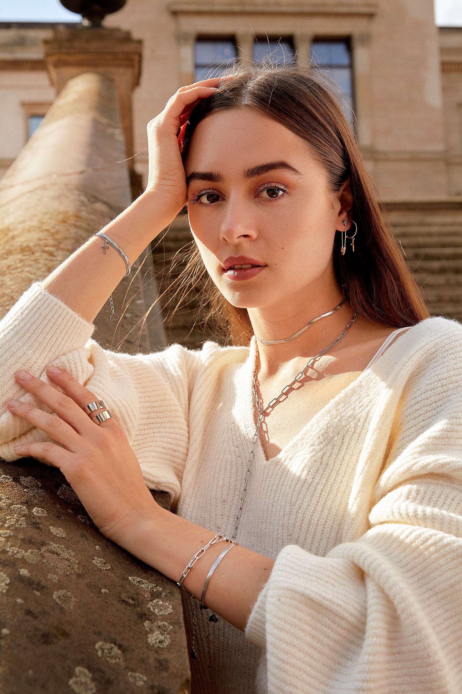 Snake Chain Bracelet Silver - Image 9