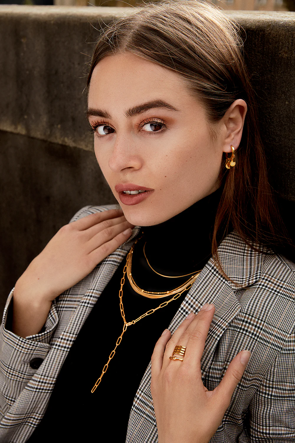 Snake Chain Necklace Gold - Image 10