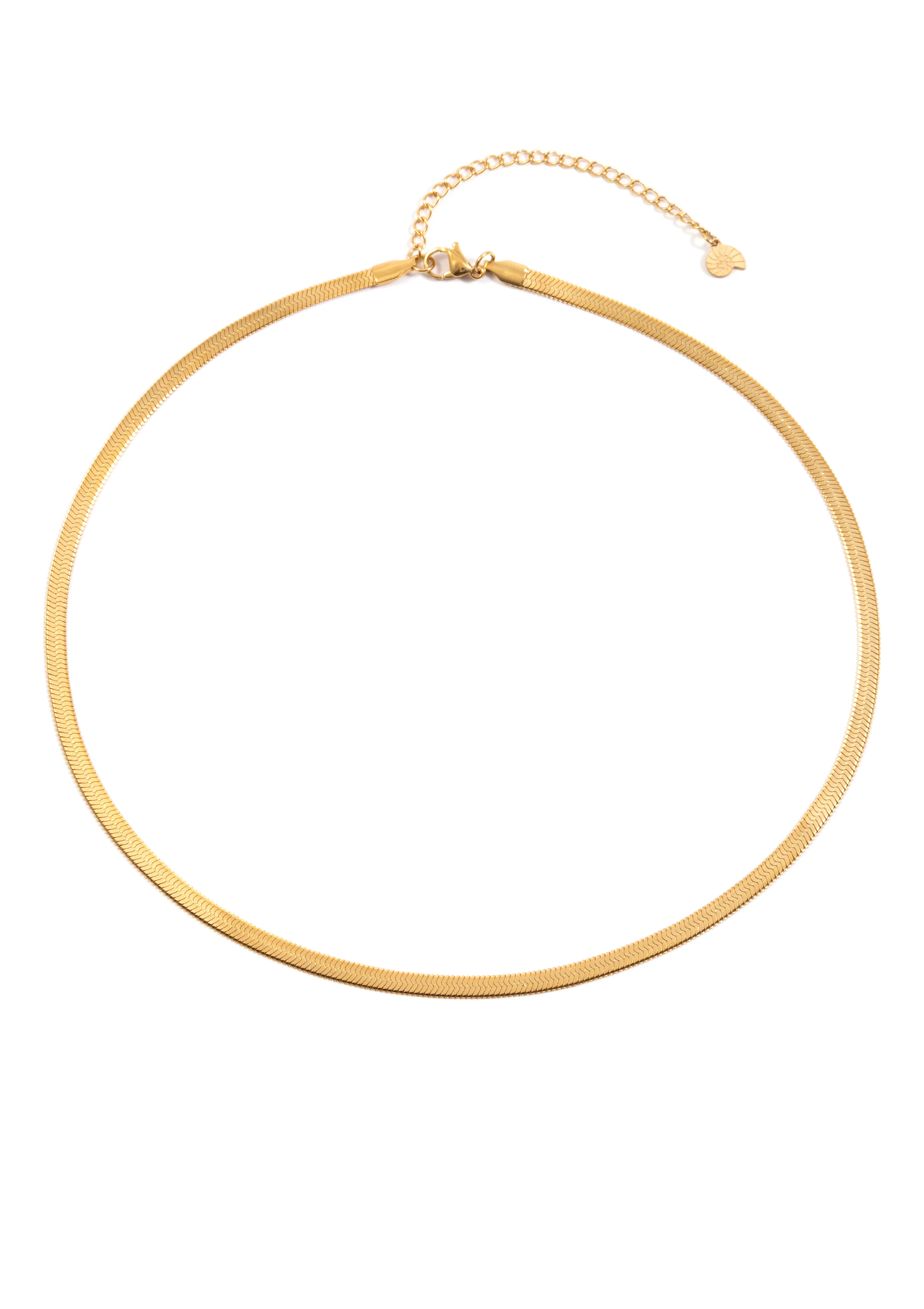 Snake Chain Necklace Gold - Image 3