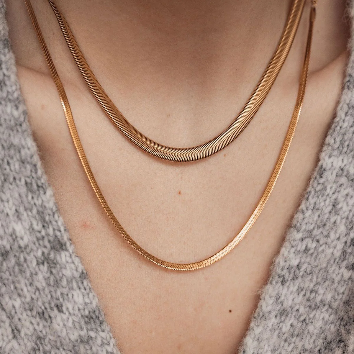 Snake Chain Necklace Set - Image 4