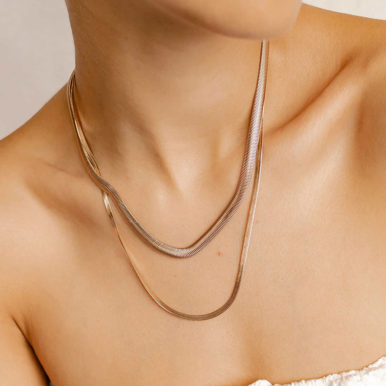 Snake Chain Necklace Set - Image 9