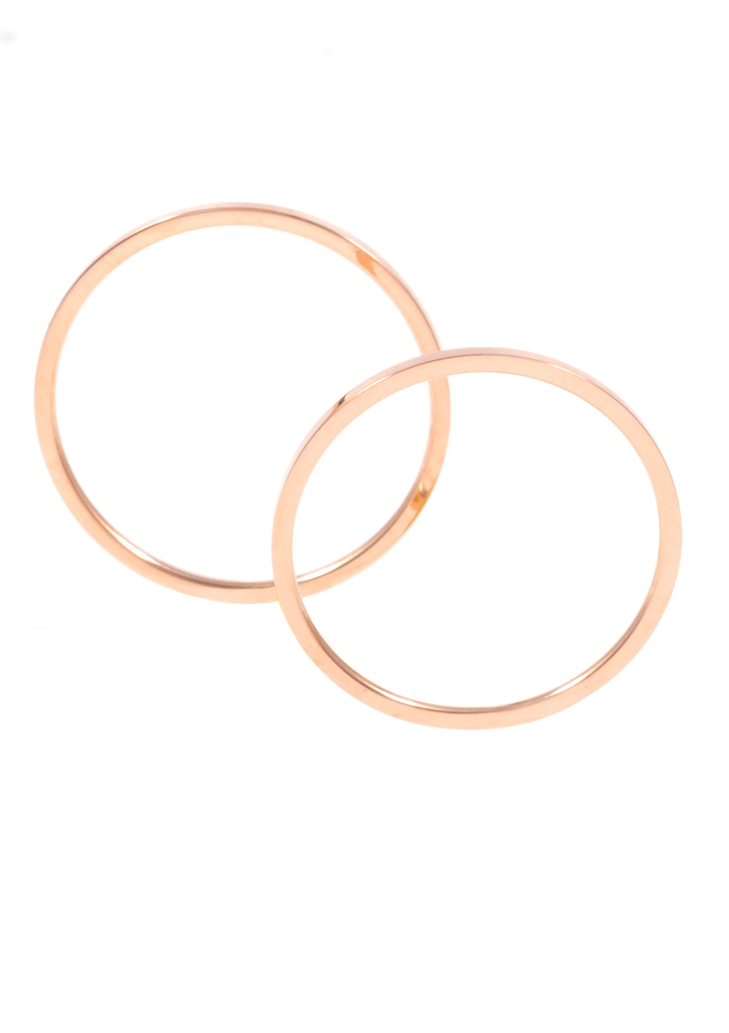 Stainless Steel Ring Set Rose Gold - Image 3