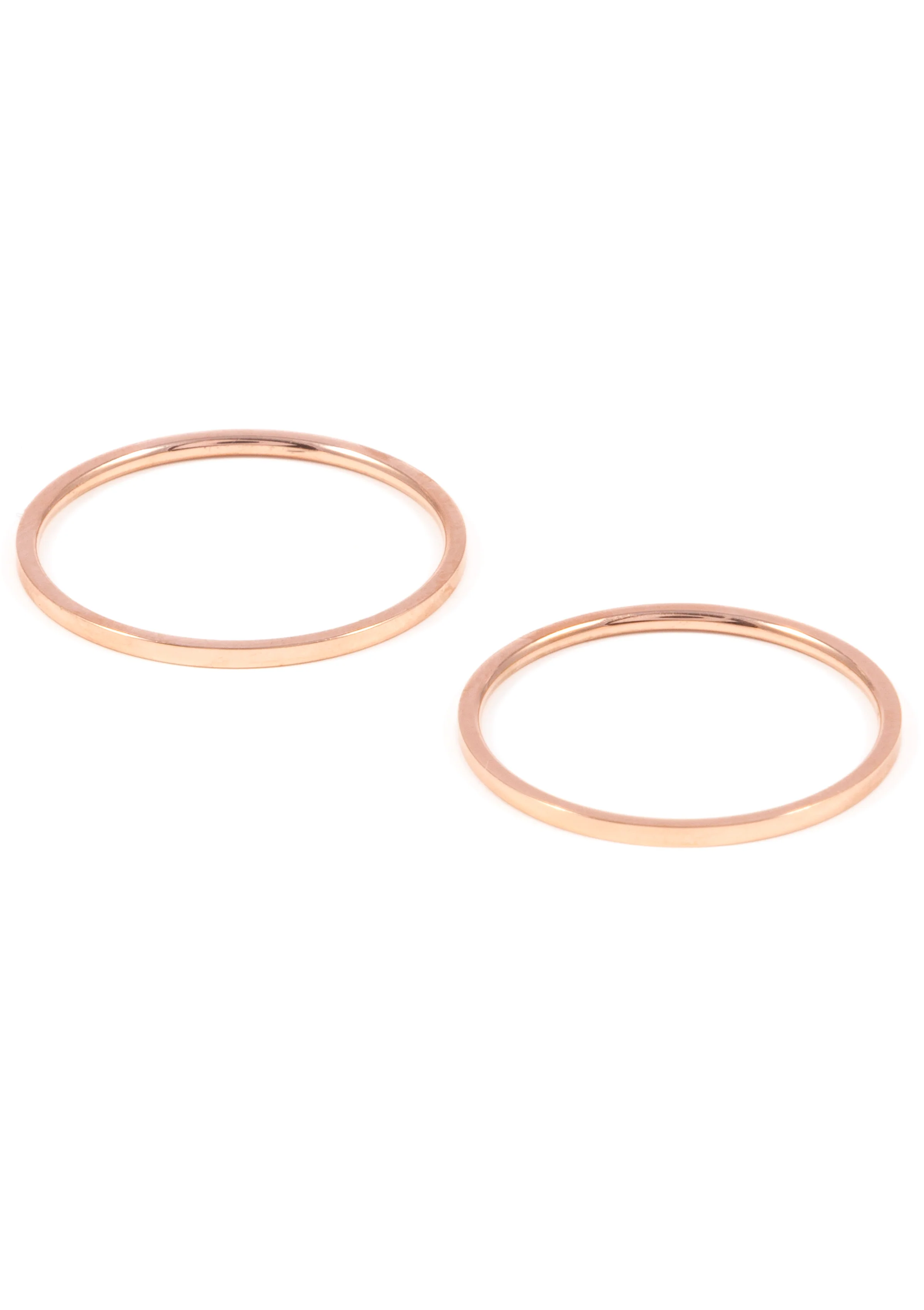 Stainless Steel Ring Set Rose Gold - Image 4